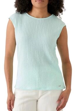 NWT Calvin Klein Mint Textured Cap-Sleeve Tank size S